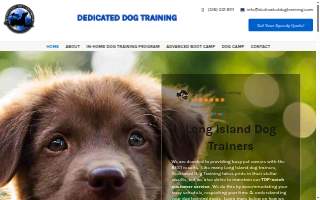 Dedicated Dog Training website