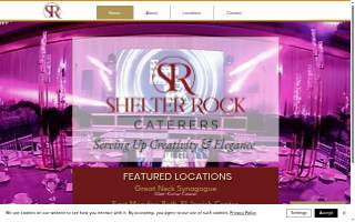 Shelter Rock Caterers website