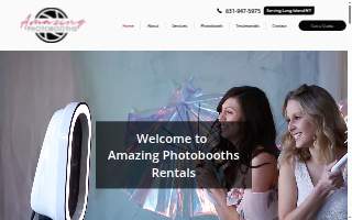 Amazing Photobooths website