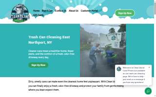 Clean Island Cans website
