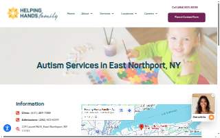 Helping Hands Family - ABA Therapy website