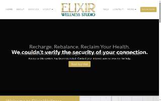 Elixir Wellness Studio website