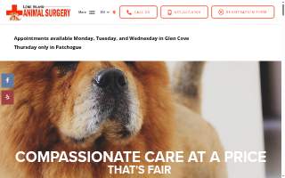 Long Island Animal Surgery of East Patchogue website