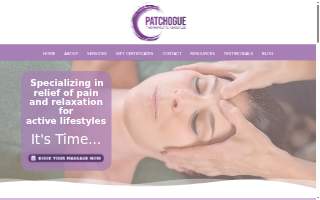 Patchogue Therapeutic Massage website