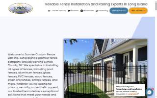 Sunrise Custom Fence East Inc. of Coram website