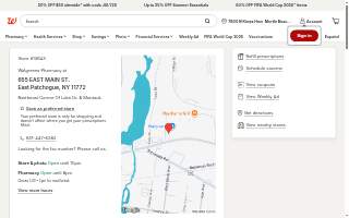 Walgreens Pharmacy of East Patchogue website