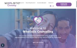 Wholistic Counseling PC website