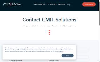 CMIT Solutions of Eastchester website
