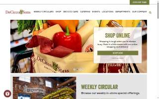 DeCicco & Sons Events and Catering website