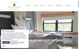 Eastchester Rehab & Health website