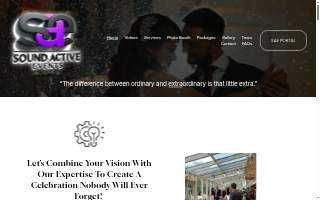 Sound Active Events website