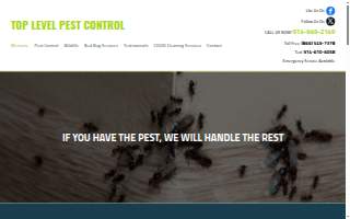 Top Level Pest Control Inc of Eastchester website