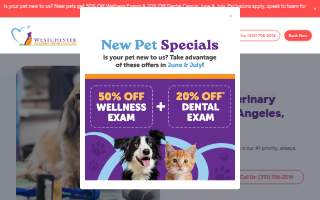 Westchester Veterinary Hospital website
