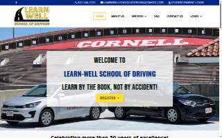 Learn-Well School of Driving website