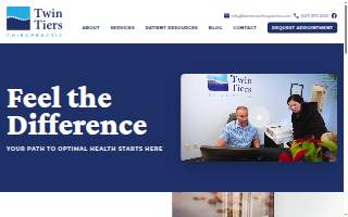 Twin Tiers Chiropractic website
