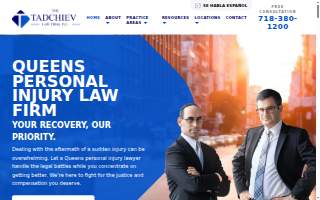 The Tadchiev Law Firm, P.C. of Elmont website