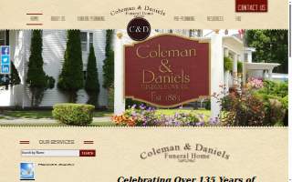Coleman & Daniels Funeral Home, LLC website