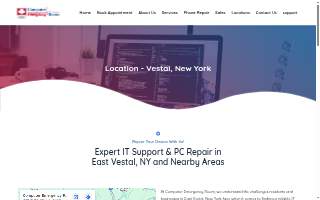 Computer Emergency Room of Endicott website