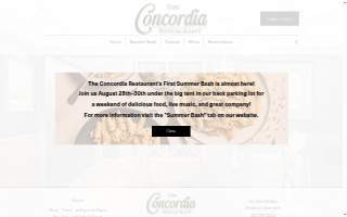 Concordia Restaurant Inc. website
