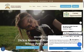 Dicken Memorial Animal Hospital website