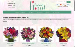 Endicott Florist website