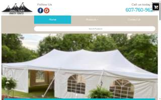 Small town party tents of Endicott website