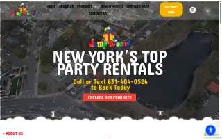 Jump Around Party Rentals NY website