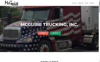 McGuire Trucking Service website