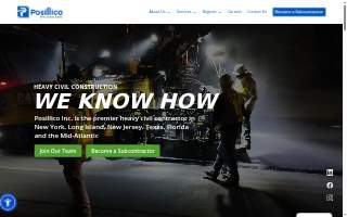 Posillico Materials website