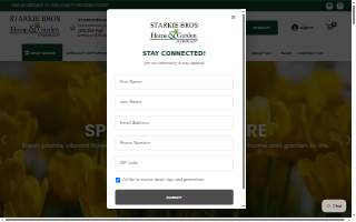 Starkie Bros Garden Center website