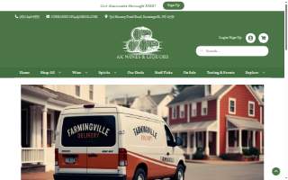 AK Wine & Liquors website