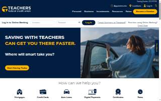 Teachers Federal Credit Union of Holbrook website