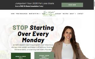 The Habit Nutritionist website