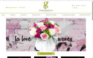 Georgewood Florist website