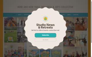 Here and Now Yoga, Wellness & Arts Collective website