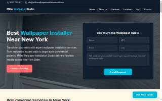 Miller Wallpaper Installation Studio of Floral Park website