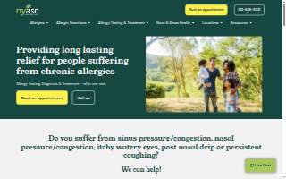 NY Allergy & Sinus Centers New Hyde Park website