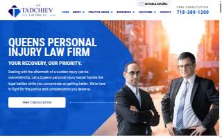 The Tadchiev Law Firm, P.C. of North New Hyde Park website