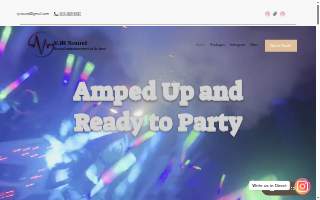 VJR Sound DJ & Lighting website
