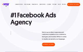 Voy Media Advertising & Marketing website