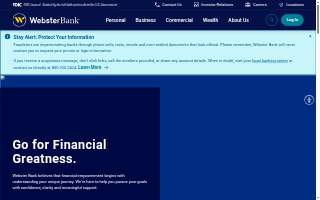 Webster Bank of Ansonia website
