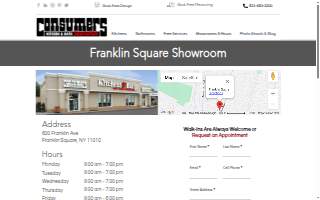 Consumers Kitchens & Baths of Franklin Square website