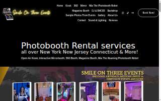 Smile On Three Events website