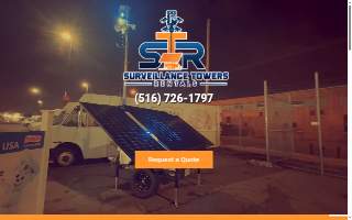 Surveillance Towers Rentals website