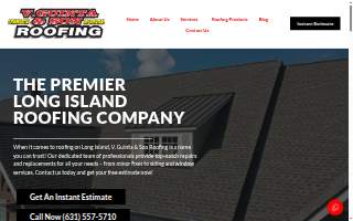 V. Guinta & Son Roofing - Long Island Roofers website