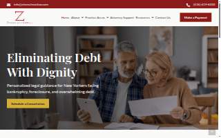 Zimmelman Law PLLC of Franklin Square website