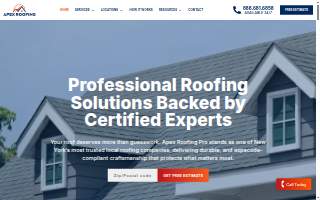 Apex Roofing Pro website