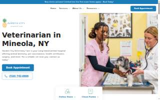 Garden City Veterinary Care website