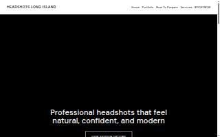 Headshots Long Island website