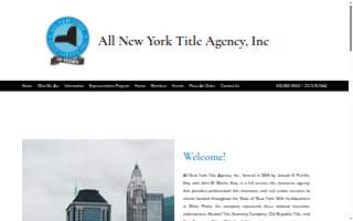 New York Title Agency Inc website